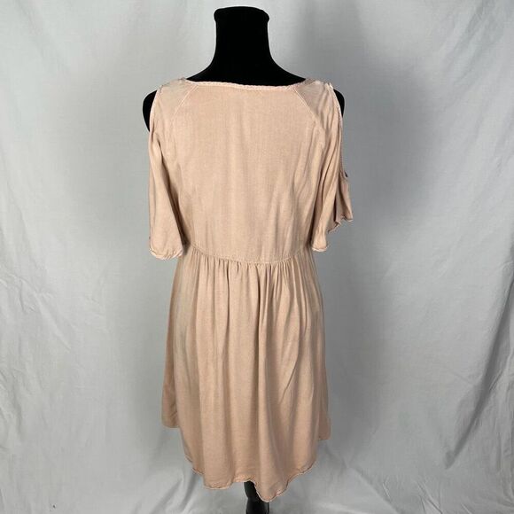 Anthropologie Paper Crane Mauve Cold Shoulder Mini Sundress - Women’s S - Picture 3 of 6